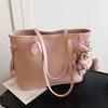 Popular Wholesale Korean Version of Simple and Versatile Commuter Style Large-capacity Tote Bag Women's Fashion High-end Casual Shoulder Bag