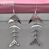 925 Sterling Silver Fish Pendant Earrings Wedding Jewelry