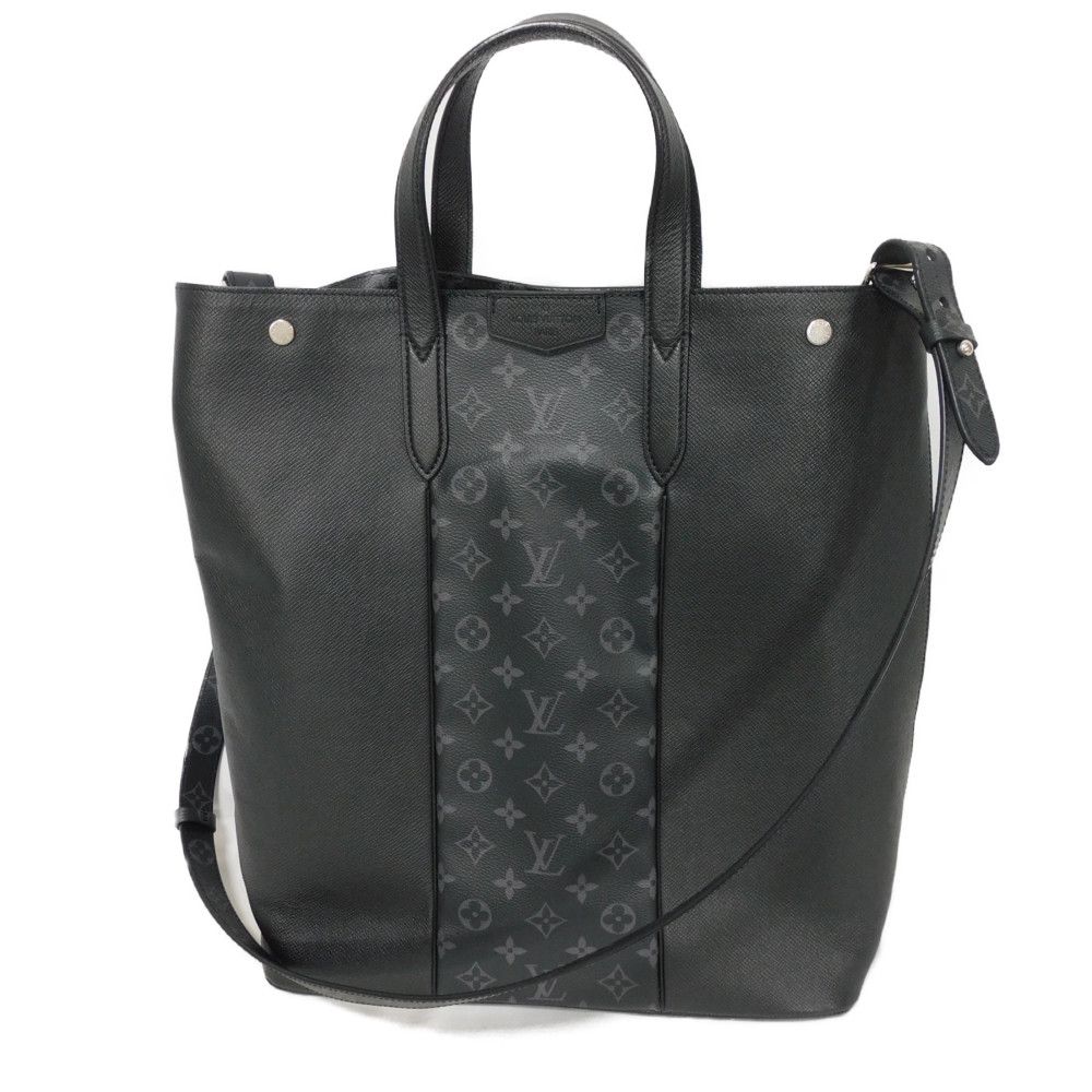 

Used 12564 City Tote M30431 7924 Black 2-Way Shoulder Bag in Taiga Rama Monogram Eclipse Noir Men s from Japan AUTHENTIC