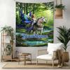 Gotische Illustrationen Individuell Ihr Name Wanddekoration Wandteppich Kunst Für Haustier-Gedenken Geburtstag Hochzeitsparty Hintergrund Familien-Geschenk