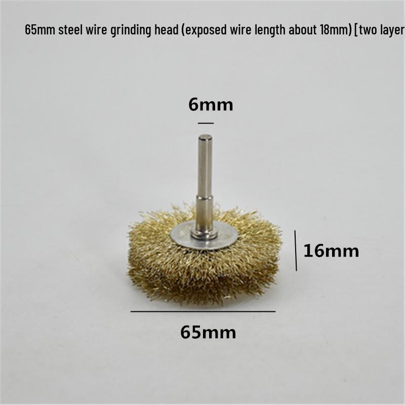 Electric Steel Wire Brush with Handle - Rust Removal, Polishing, and Cleaning.