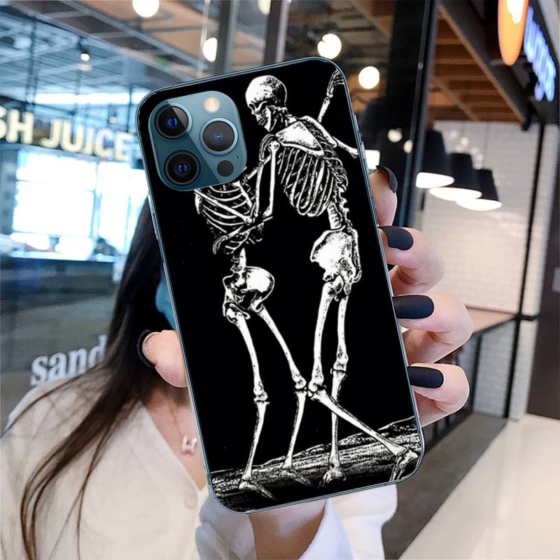 

Чехол для телефона «Скелет» для Iphone 11 12 13 Pro Max 5S 6S 7 8 Plus X Xr Xs Max Se 2020 13 Mini Case Cover iphone 13 mini