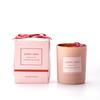 Pink Electroplated Scented Candle with Dried Flowers - Perfect for Parties and Atmosphere Enhancement.