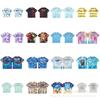 Grenzüberschreitender Außenhandel Galerieabteilung neues Alphabet-Druck Spritzwasserfarbe Batik lockeres kurzärmeliges T-Shirt für Herren und Damen