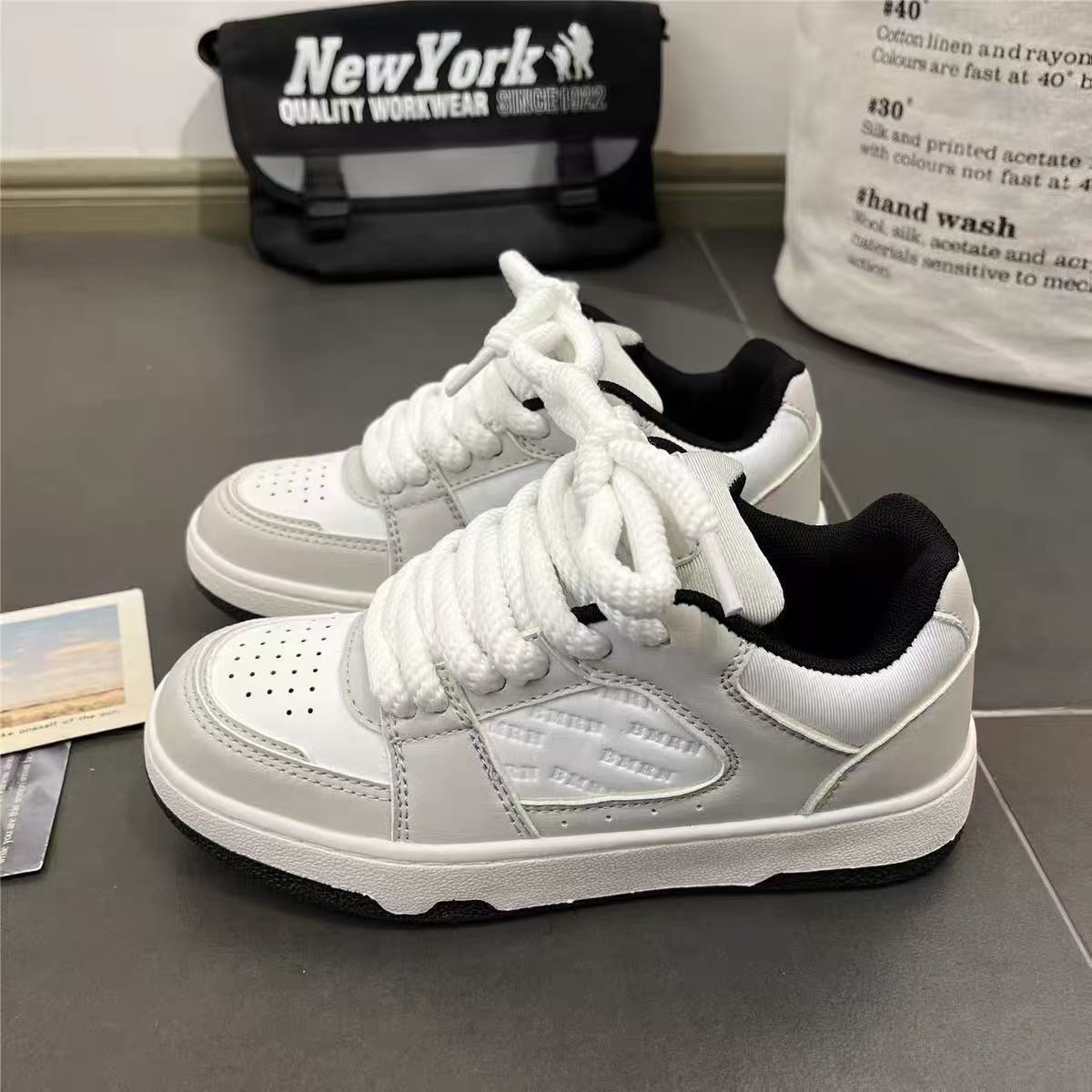 New spring ins wind niche board shoes chic platform sports student shoes 36