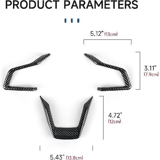 Youtaiche Car ABS Carbon Fiber Decal Interior Trim Cover for Subaru Crosstrek & Legacy 2018-2025 / Forester & Ascent -2025 / Impreza 2017-2024