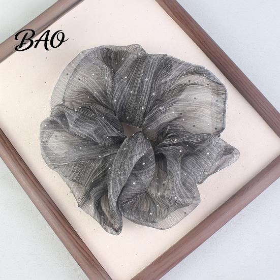 Elegant Daily Hair Decorations Retro Polka Dot Tie for Women Girls, Soft Elastic Scrunchies, Fabric Scrunchies Ponytail Holder, Fashionable