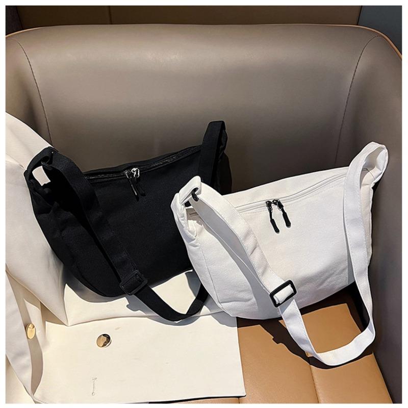 Bags Women's New Trendy Crossbody Versatile One Shoulder Student Large Capacity Canvas Bag