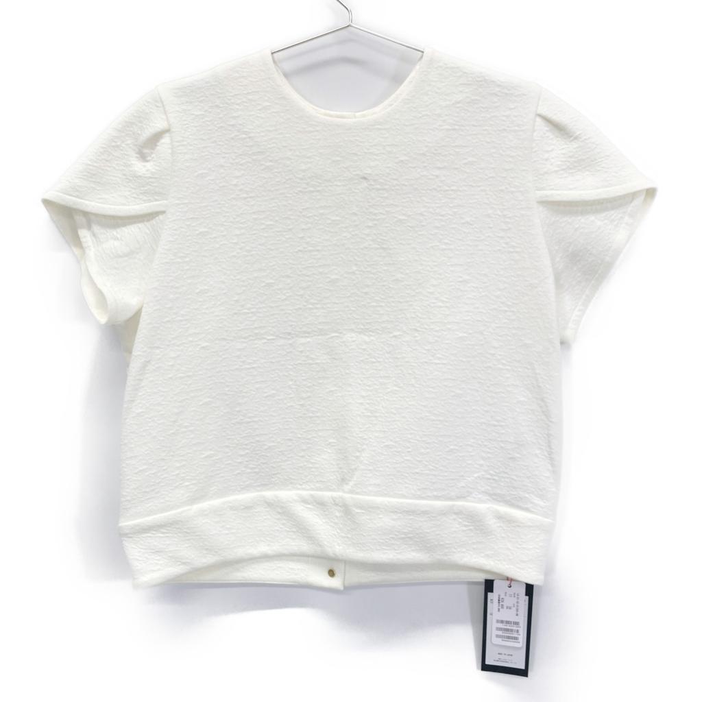 TOMORROWLAND [New/Made In 2014] 14-01-42-01304 Nap Cotton Petal Sleeve Pullover 2-Way Tops 36 whiteUsed