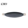 Family Size Outdoor Cooking Pan Electric Smokeless Grill, Nonstick Griddle, Korean BBQ Meat Roaster Quick Heat Conduction with Handle, Round
