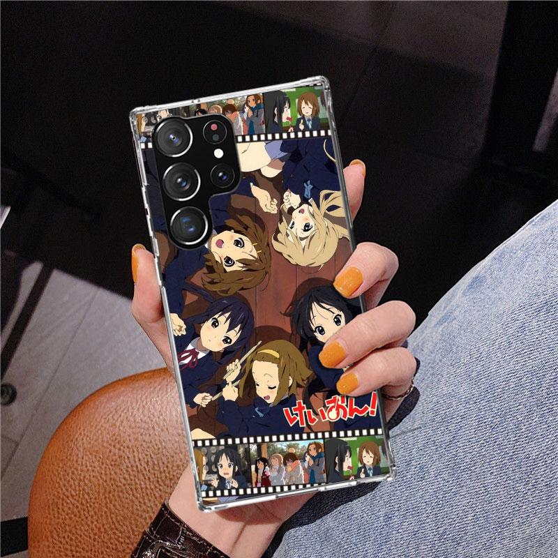 K On! Hirasawa Yui Anime Phnoe Case for Samsung Galaxy S26 S25 Edge S23 S24 Ultra S22 Plus S21 S20 FE Unique Cover Soft Coque Ga