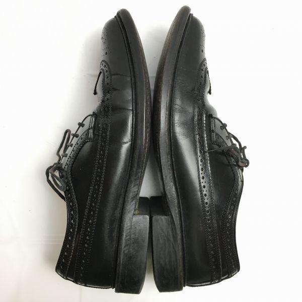 80s90s Vintage REGAL Heavy Sole Premium Model Wingtip Business Shoes Black Size 25.5 Men’s(USED)