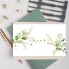 Green Plant 4x6 Inch Thank You Greeting Card for Gift Packaging & Bouquet Decoration