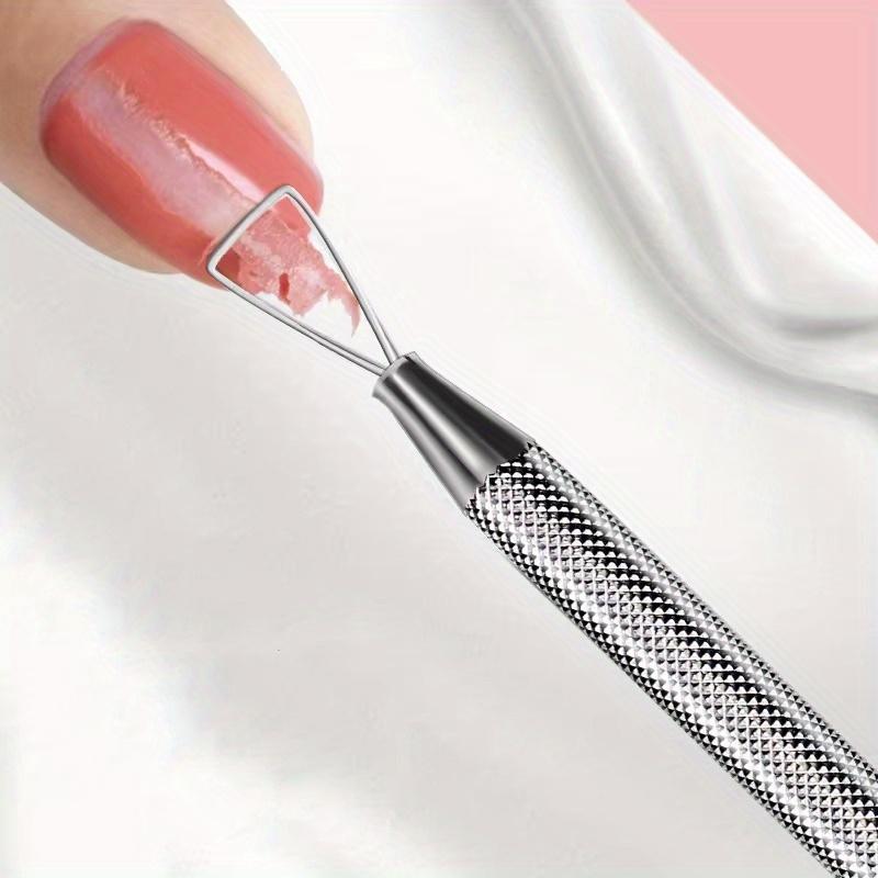 Nail Peeler Nail Art Polish Remover Triangle Stick Rod Pusher Nail Art Tool for Manicure and Pedicure