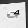 HNQJR1 Car Metal Q4 Logo Badge Steering Wheel Decals Styling For Alfa Romeo Stelvio Mito Stradale Giulietta Emblems Sticker Accessories