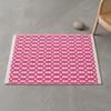 50x70cm Handwoven Cotton Chenille Doormat, Honeycomb Textured Entrance Mat, Non-Slip Washable Absorbent Floor Rug for Kitchen Bathroom Hallway Bedroom