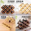 Desktop Wine Rack, Multi-Layer Wine Storage Rack, Red Wine Display Cabinet, Bamboo Bottle Holder for Home and Living Room