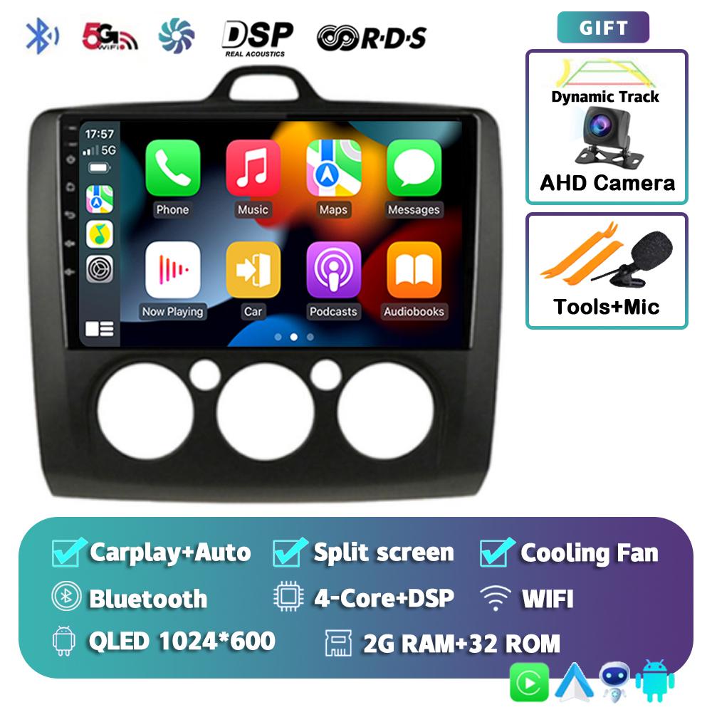 

Android 14 Carplay Auto Car Radio For Ford Focus 2 3 Mk2 Mk3 2004 2005 2006 2007 2008 - 2011 Multimedia Player GPS BT Stereo DSP