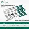 SATA Multi-Piece High Carbon Steel File Set: Triangle, Half-Round, Mini Shaping Tools for Woodworking.