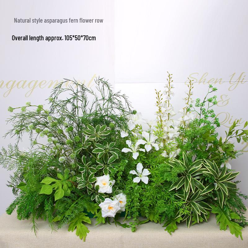 Mori Style Artificial Wedding Floral Aisle Decoration
