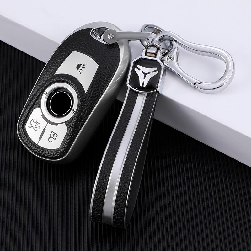 Leather Key Case for Buick Envision, New Regal 21, LaCrosse, GL6 Models - Unisex Design