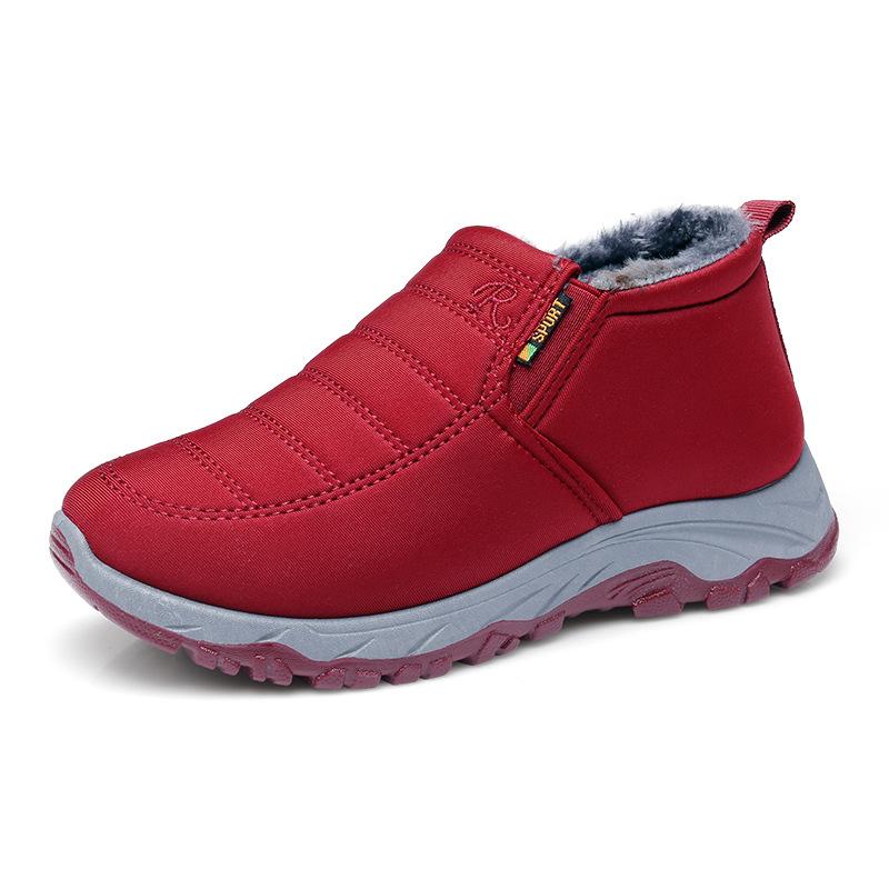 New winter cotton shoes women's velvet mother shoes warm cotton shoes medium and short boots