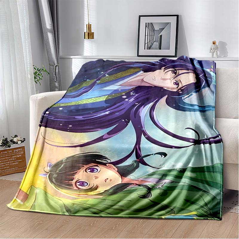 Die Apotheker-Tagebücher Maomao Jinshi Kirschblüten Flanell-Kuscheldecke Weiche Plüschdecke für Sofa Bett Anime Mädchen Heimdekoration Geschenk