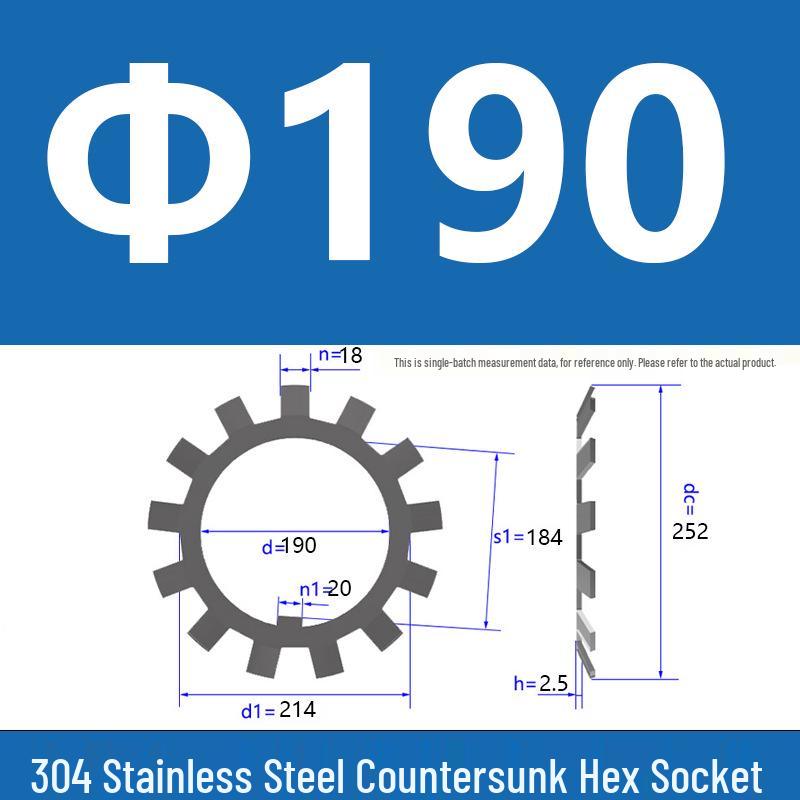 304 Stainless Steel Locking Stop Washer Nut, Round, DIN5406, In Stock