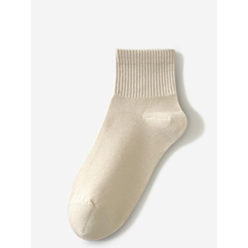 Women's Spring Antibacterial Mid-calf Socks, Versatile Macaron Boneless Socks, Trendy Socks, Skin-friendly Soft Cotton Socks
