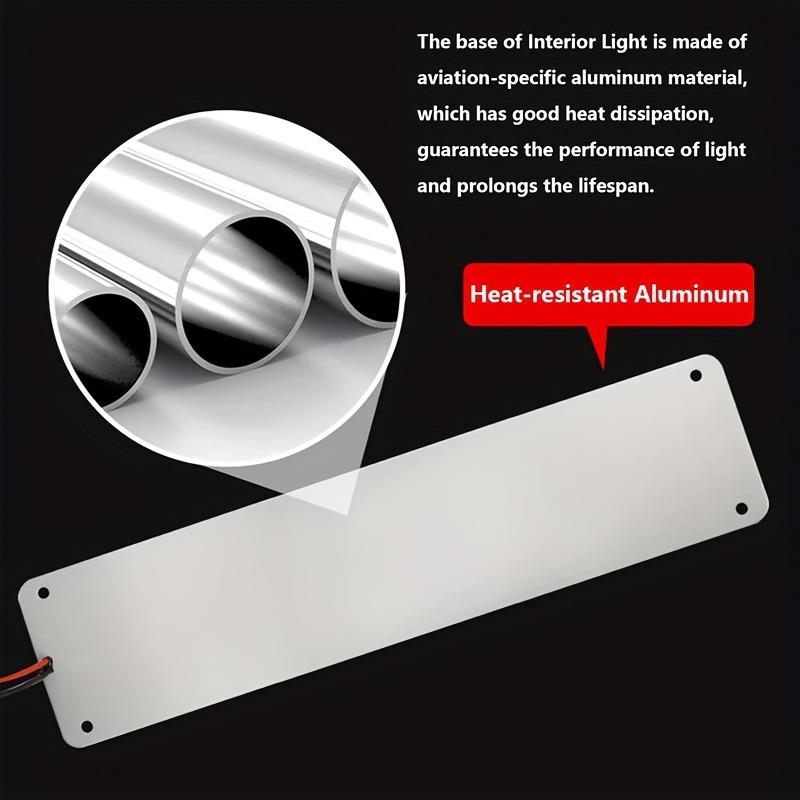 COB Car Cargo Interior Light Panel 12V/24V, Wide Area LED, Aluminum Base, 4 Pack