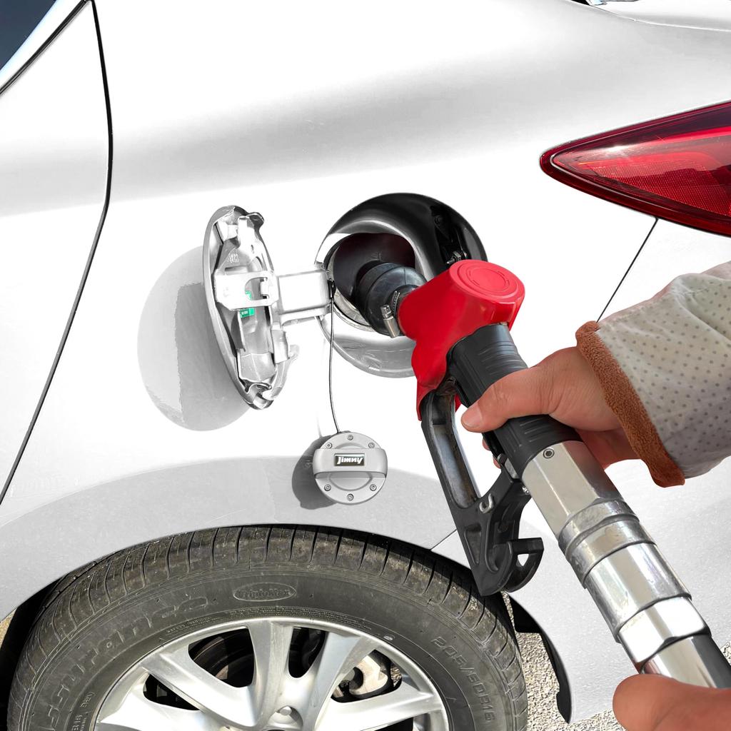 JLMFC Rare Handmade Jimny Gas Filler Cap Cover (Silver) [Used]