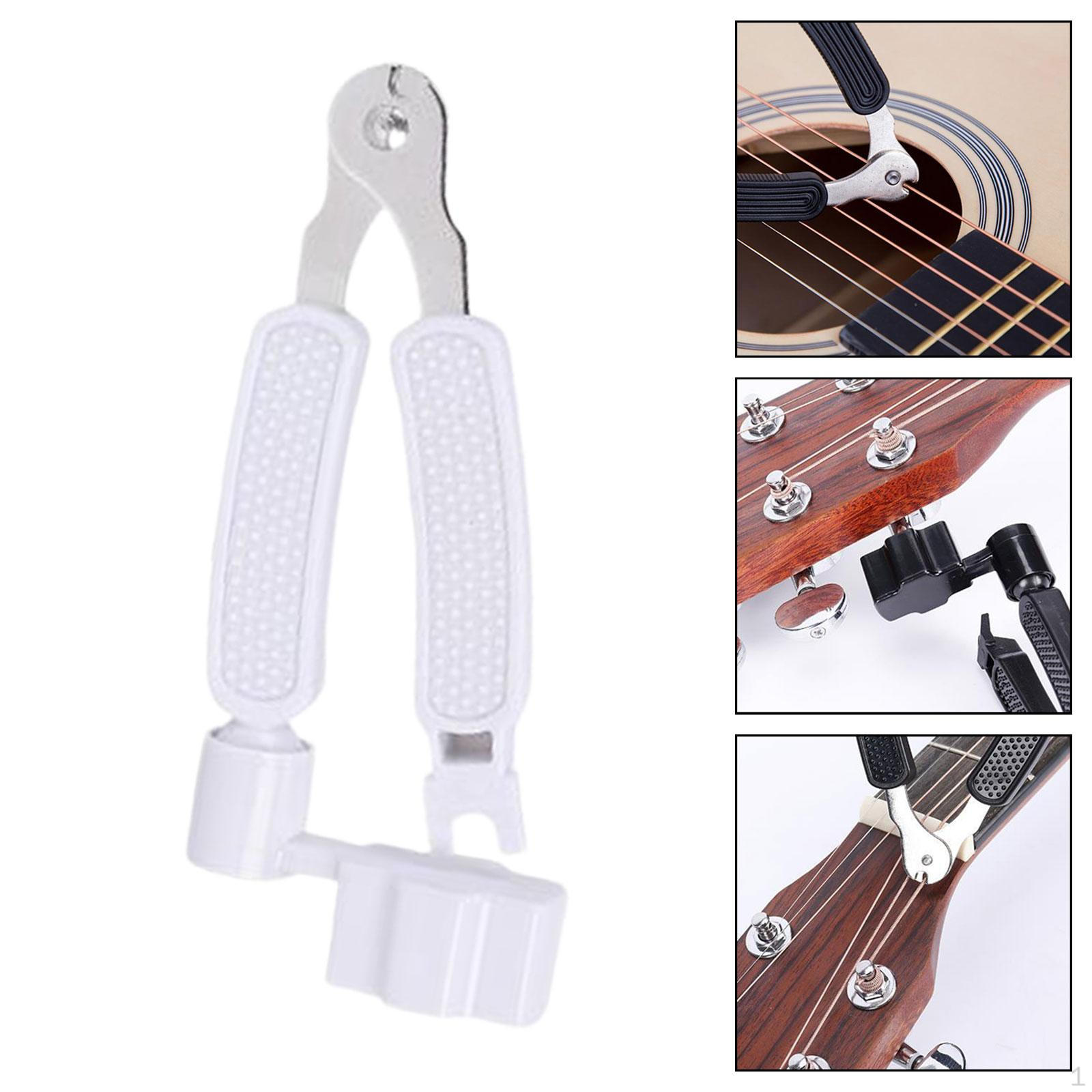 

-Намотчик гітарних струн, Гітарні аксесуари, Універсальний для музичних інструментів, Інструмент майстра-лютьє, білий