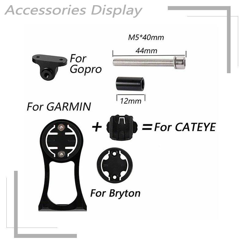 3 in 1 Bicycle Code Table Seat Bracket Bike Stem Extension Bike Computer Mount Holder Multifunctional Stopwatch Stand