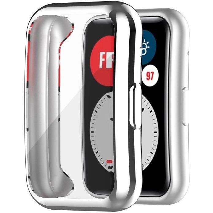 2-in-1 Case with Screen Protector for Huawei Watch Fit, Silver