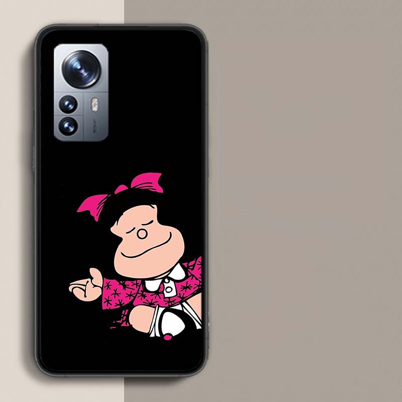 Mafalda Cartoon Phone Case For Xiaomi Mi 13 12T Poco F7 Pro 14 Ultra 15 Pro 12X 12 9 8 Lite 5G 11T 11i 10 10T Pro Capa Coque