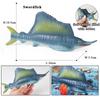 Oenux Ocean Animals Whale Shark Megalodon Crab Starfish Octopus Action Figures Soft Sea Life Model Educational Toy For Kids Gift