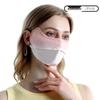 Ice Silk Women's Sunscreen Face Mask with 3D Eye Protection - Breathable, Thin, and Blush for Outdoor Cycling