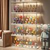 New Acrylic Display Stand Storage Box For Figurines Bubble Mat Transparent Showcase For Collectible Toys And Jewelry Accessories