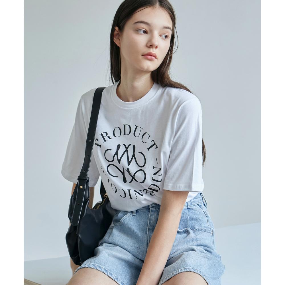 

NICKNICOLE Product Half TeeWhite