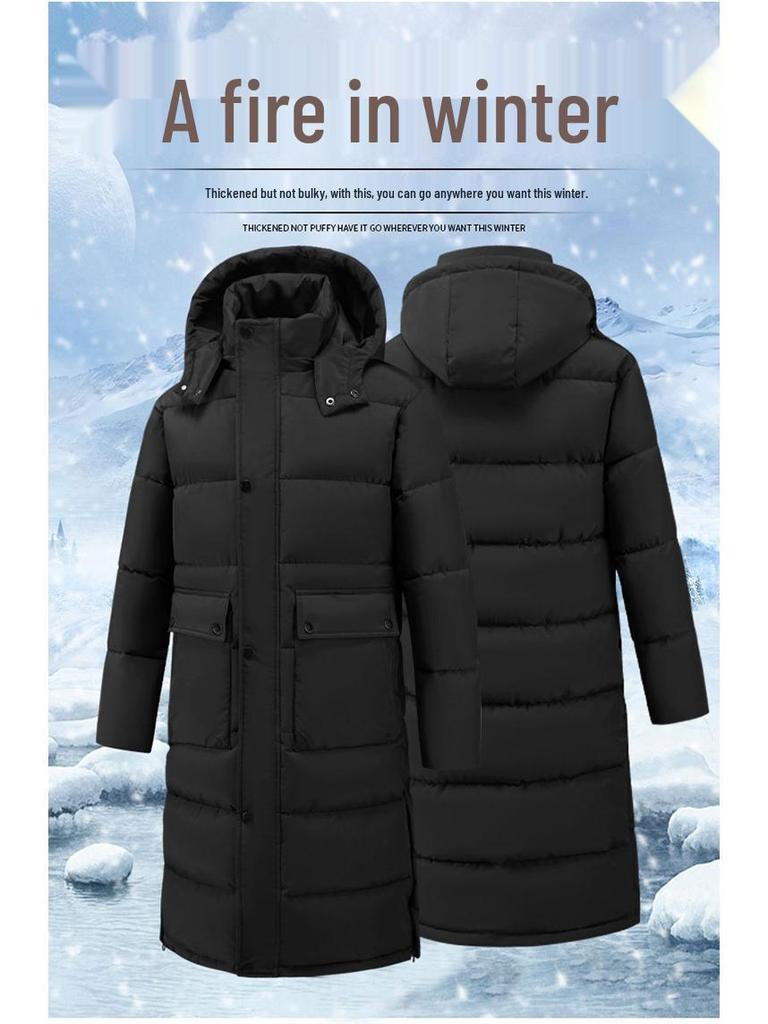 Unisex Long Cotton Sports Jacket with Velvet Lining for Students - Winter Training & Art Exam Outerwear