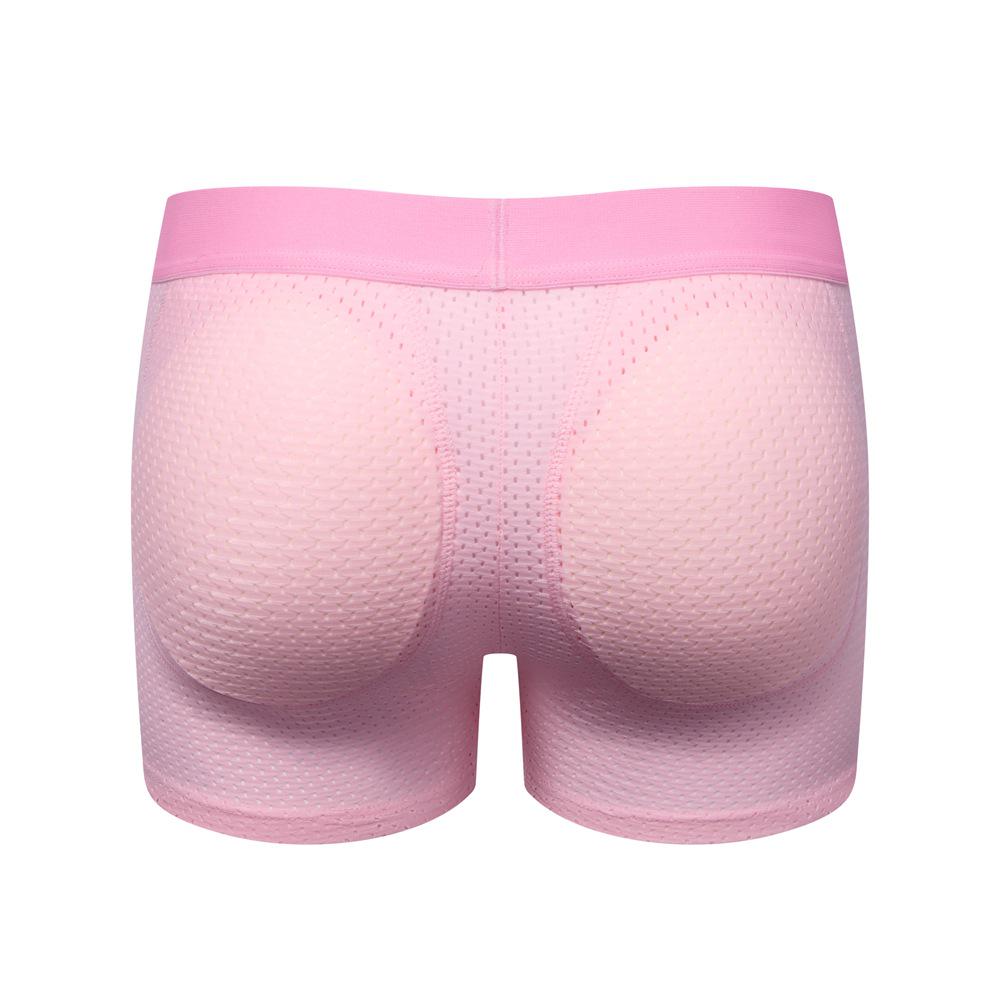 JOCKMAIL Men's Push-Up Boxer Briefs with Padded Mesh for Enhanced Fit