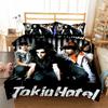 Rock bplus Tokio Hotel3D Print Beding Set Soft with Soft Fabric Duvet Covers Pilowcases One Piece Warm Comforter Beding Sets Bedclothes Bed K581