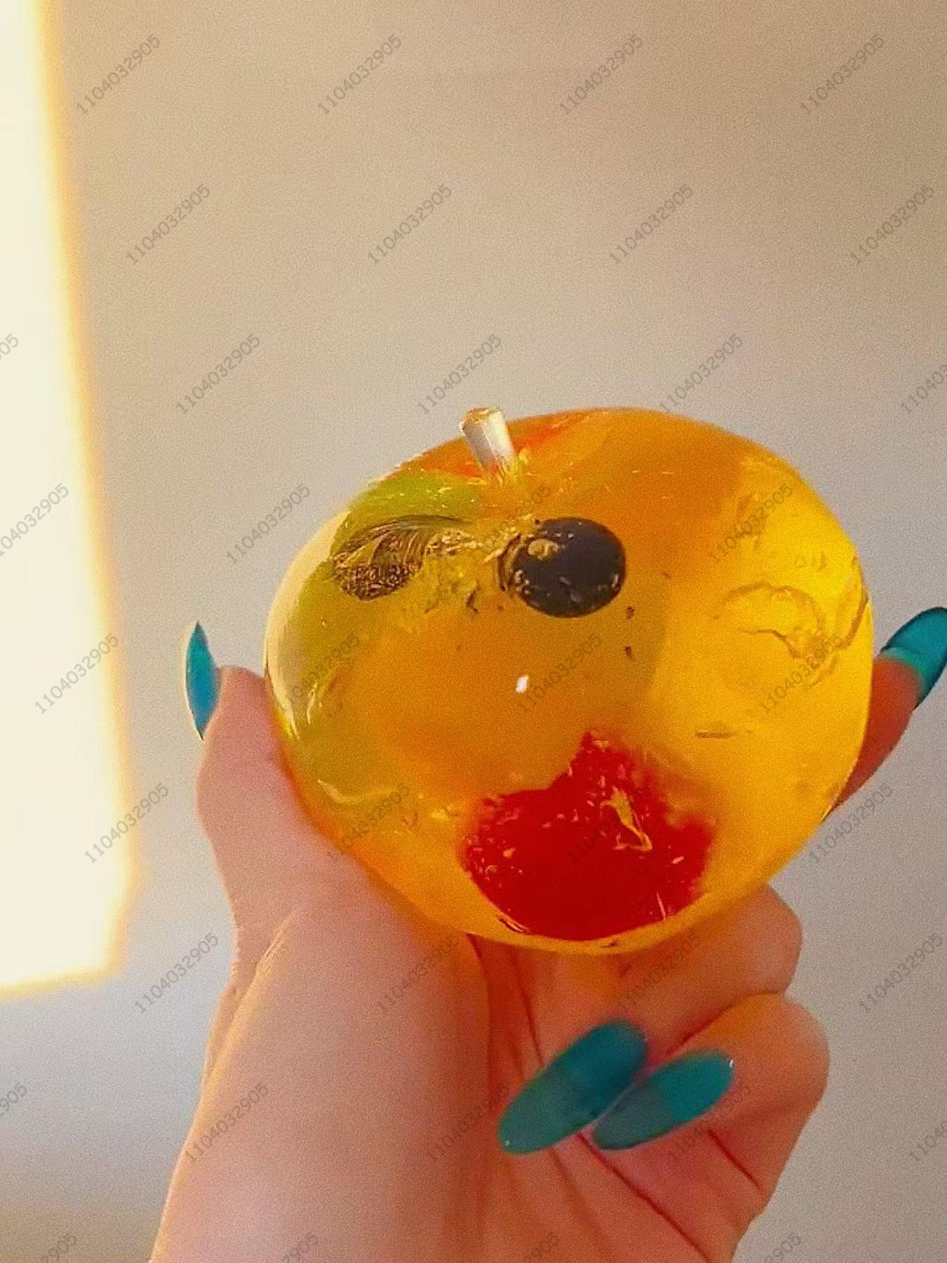 Big Apple Stressbal Appel Fidget Speelgoed Niet-Stuiterende Knijpbal ASMR Sensorisch Speelgoed voor Kinderen Volwassenen Anti-Stress Festival Cadeaus