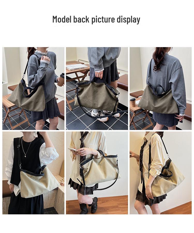Versatile Canvas Bag: Stylish, High-Quality, Large-Capacity Handbag & Crossbody Bookbag (2025 Edition)