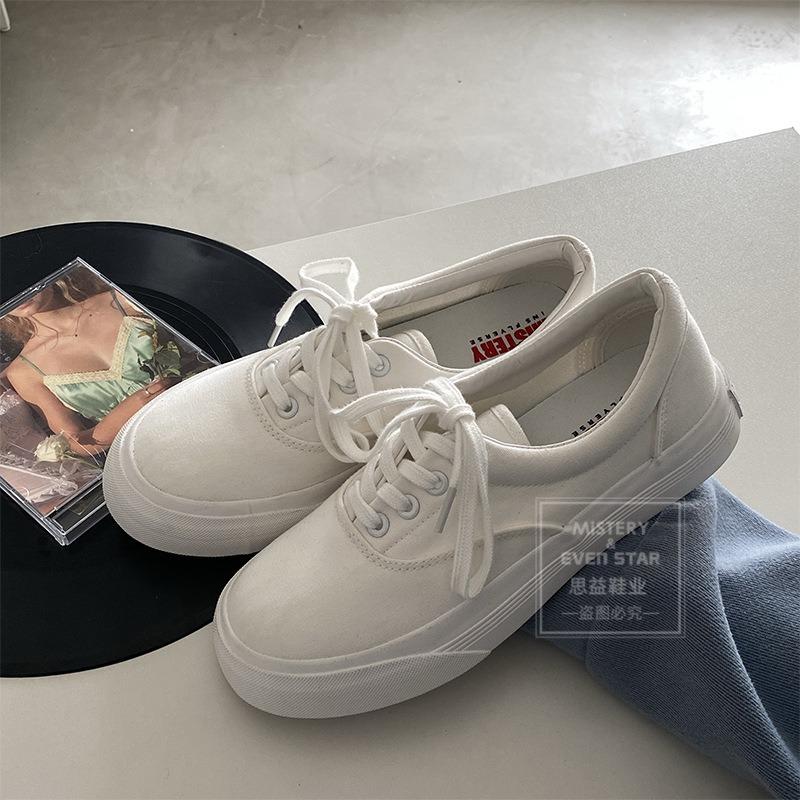 

Platform canvas shoes female height-increasing student casual shoes Hanhan big head shoes 503 35