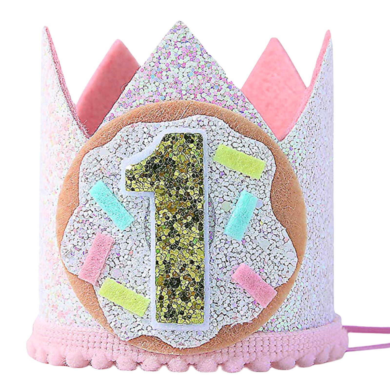 

Очаровательная шапочка на день рождения для годовалого ребенка, игривая шапочка для вечеринки в честь дня рождения младенца, мягкая детская шапочка для памятного первого празднования 3