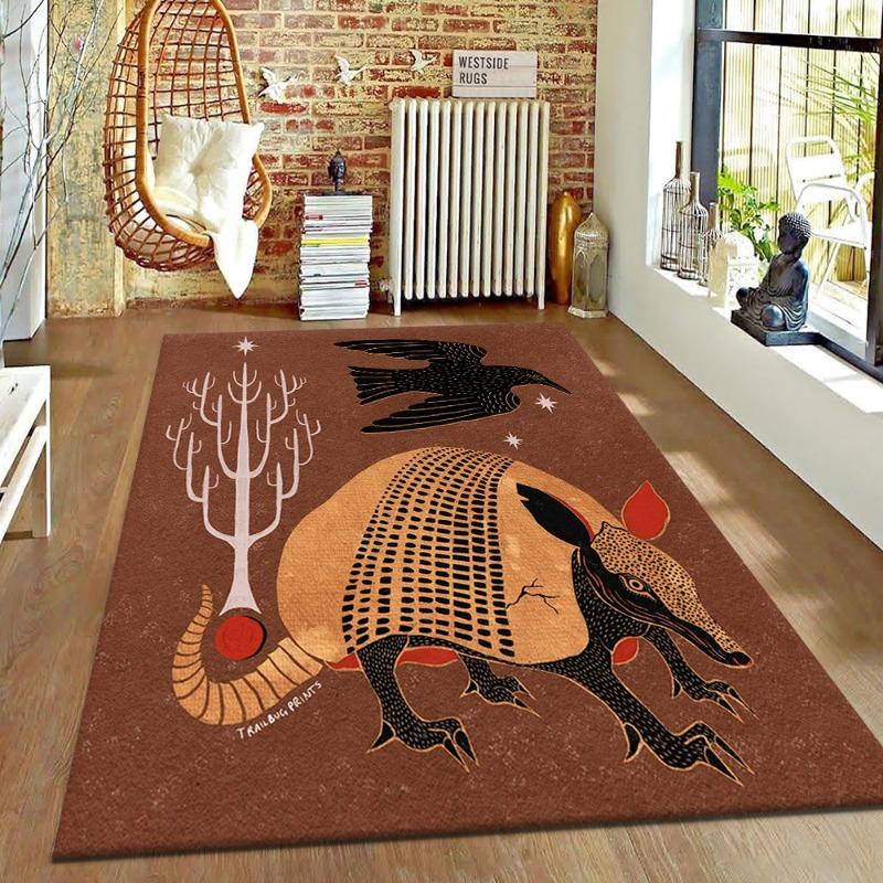 

American Carpet Painting Art Butterfly Rugs Thickened and Dense Living Room Carpet Bedroom Fully Covered Carpet Fashionation 40x60cm