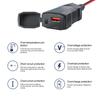 On-Board Sockets & Adaptors Motorcycle Handlebar USB Charging Equipment with Switch Voltage Display Moto Electronics Accessories