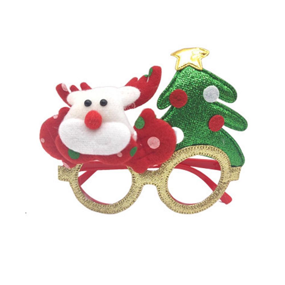 Weihnachts-Cartoon-Brillen - Geschenke für Erwachsene & Kinder, mit Weihnachtsmann, Schneemann und Geweih