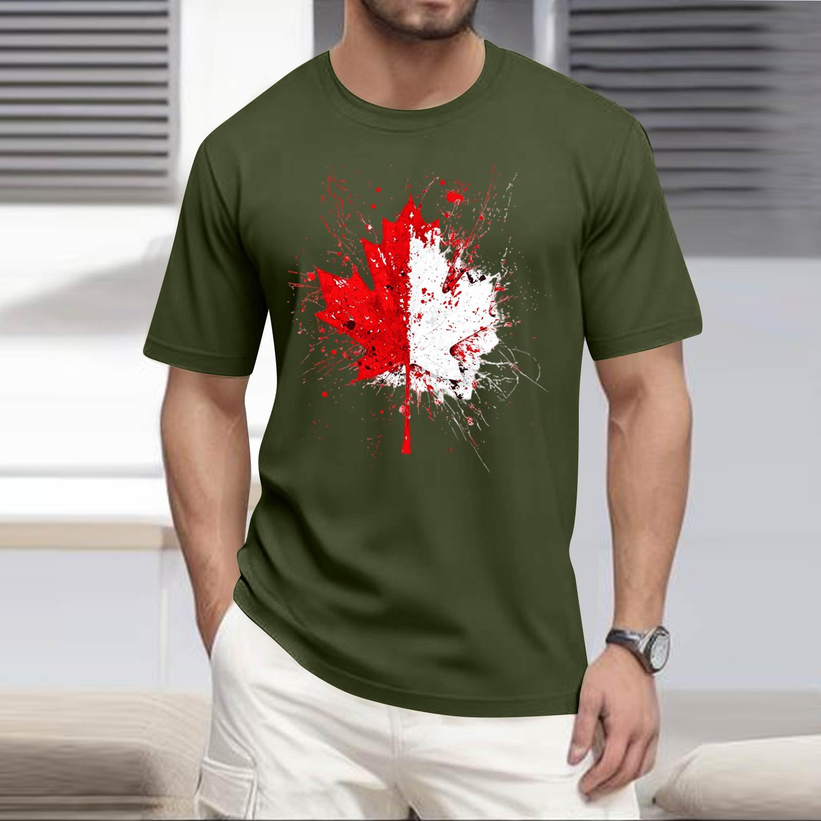 

Мужская повседневная футболка с круглым вырезом и короткими рукавами с принтом XL